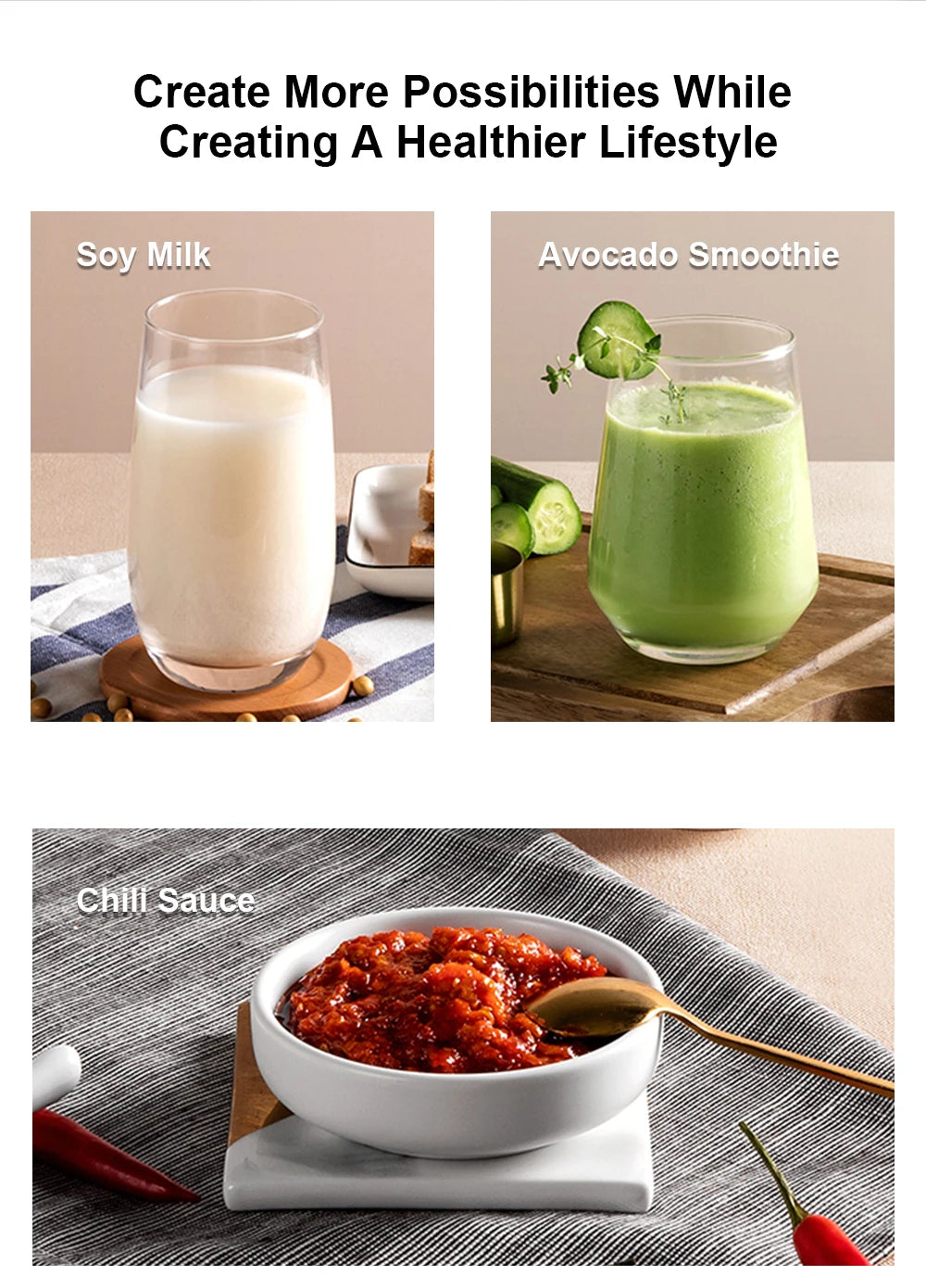 2200W Professional Smoothie Blender