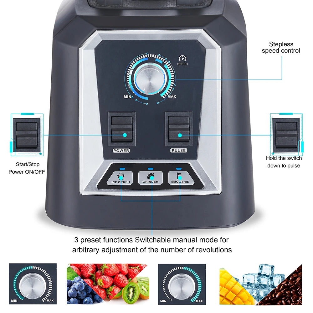 2200W Professional Smoothie Blender